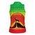 Ethiopia Christmas Women Sleeveless Polo Shirt with Mountain Gazelle Sunset Ethiopian Flag Colors and Tribal Pattern Design - Wonder Print Shop