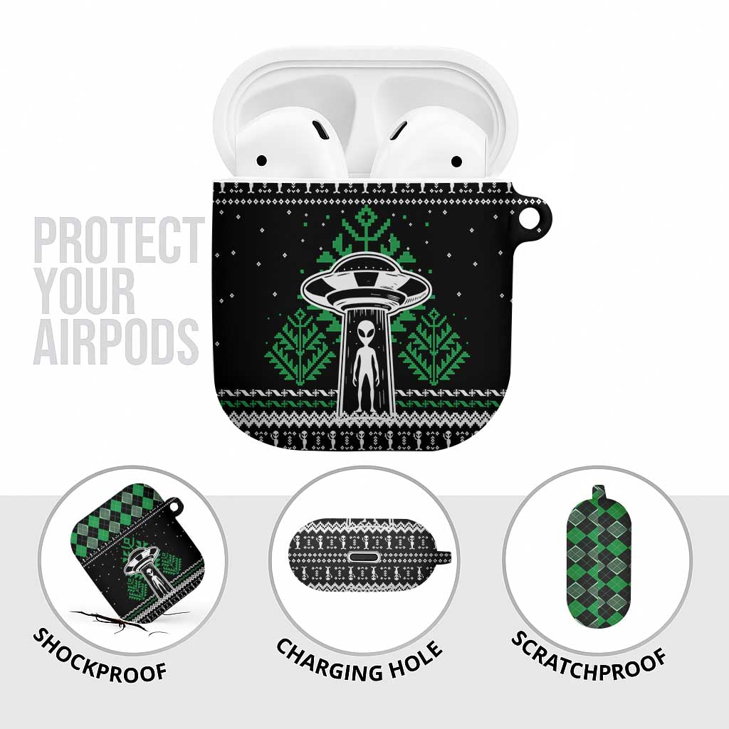 Alien Christmas AirPods Case Xmas Holiday Patterns - Wonder Print Shop