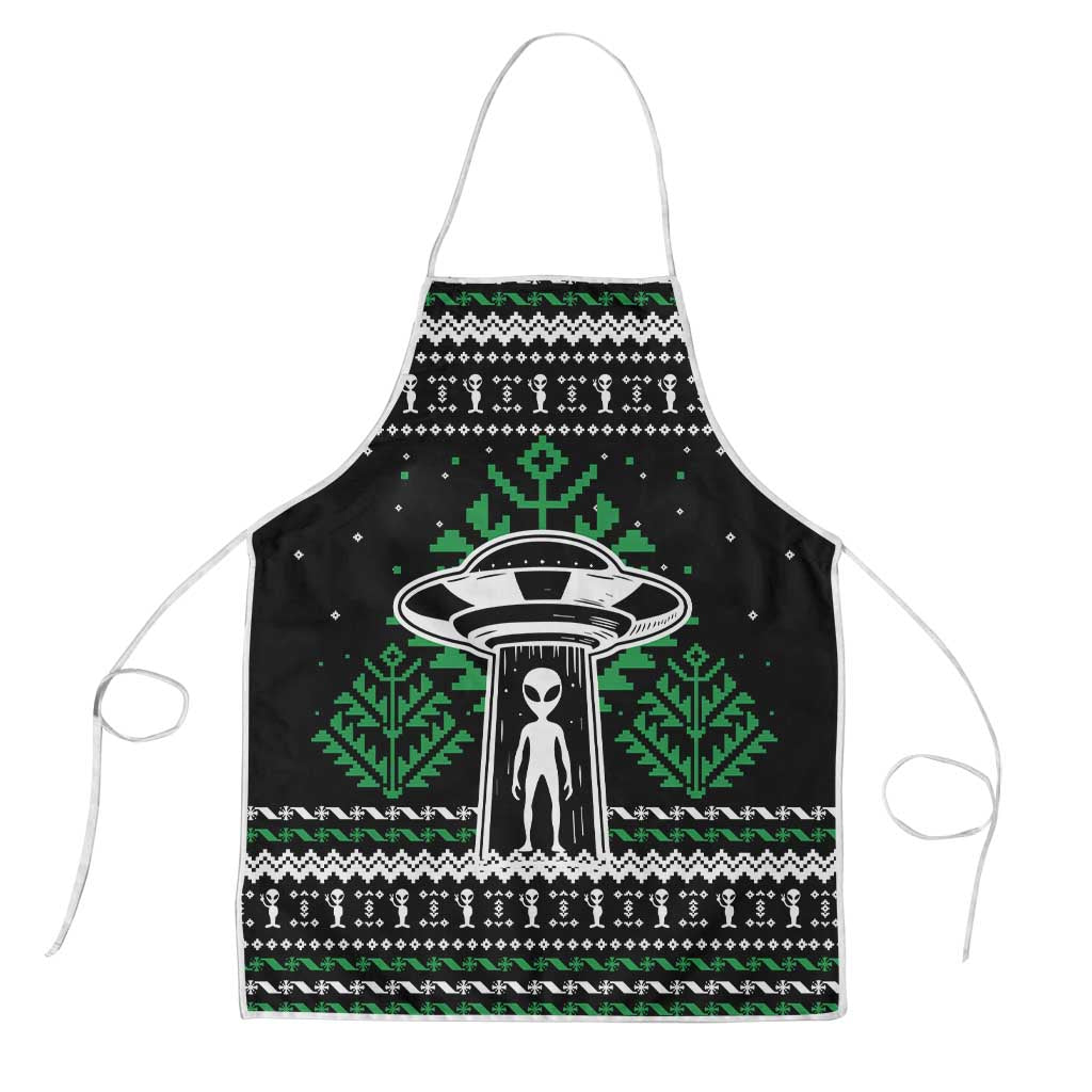 Alien Christmas Apron Xmas Holiday Patterns - Wonder Print Shop