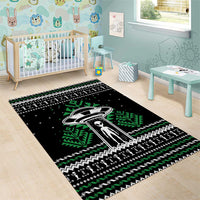 Alien Christmas Area Rug Xmas Holiday Patterns - Wonder Print Shop