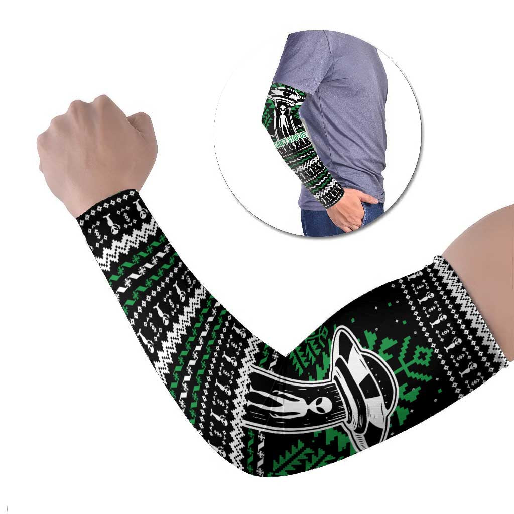 Alien Christmas Arm Sleeves Xmas Holiday Patterns - Wonder Print Shop