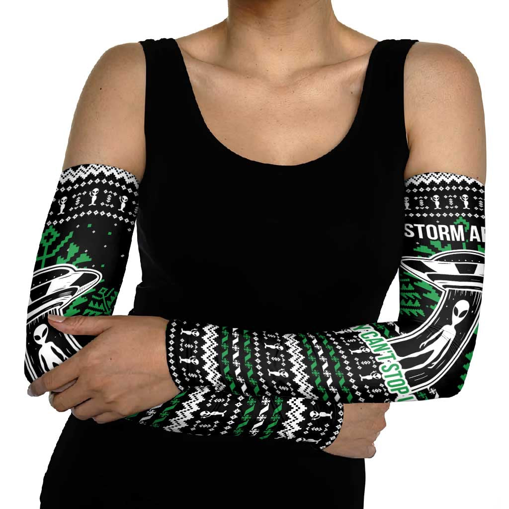 Alien Christmas Arm Sleeves Xmas Holiday Patterns - Wonder Print Shop