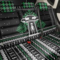 Alien Christmas Back Car Seat Cover Xmas Holiday Patterns - Wonder Print Shop