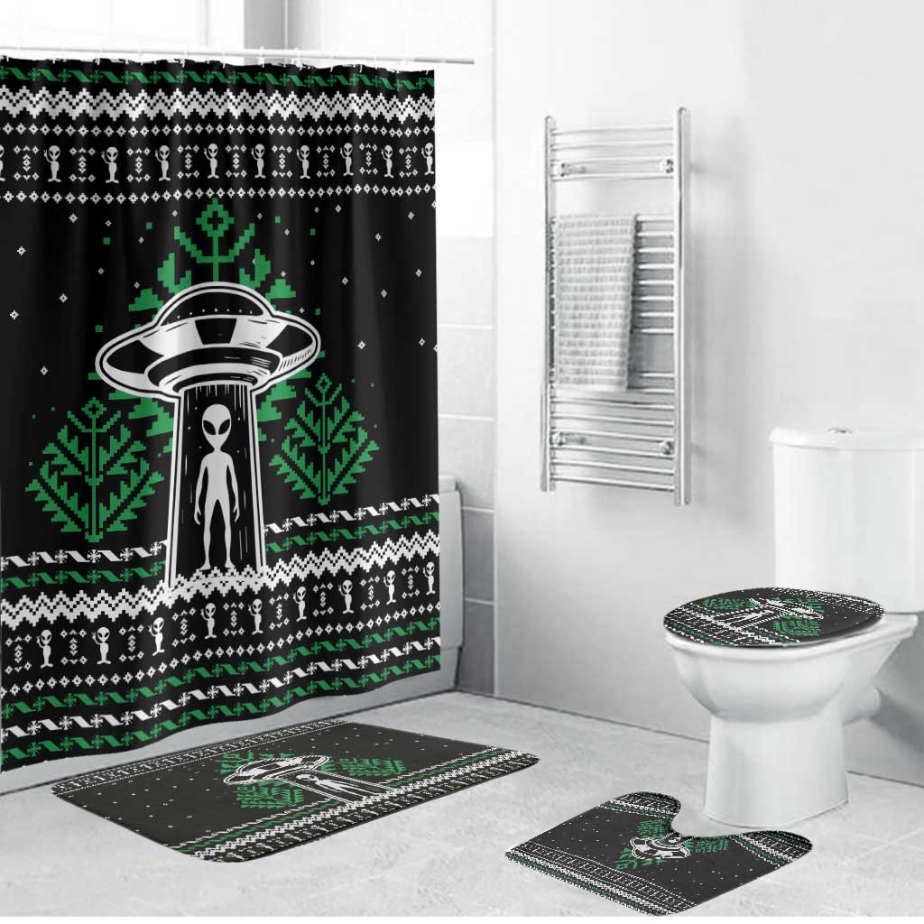 Alien Christmas Bathroom Set Xmas Holiday Patterns - Wonder Print Shop