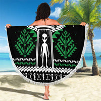 Alien Christmas Beach Blanket Xmas Holiday Patterns - Wonder Print Shop