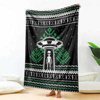 Alien Christmas Blanket Xmas Holiday Patterns - Wonder Print Shop