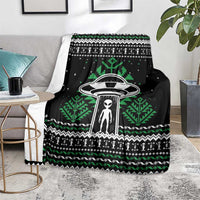Alien Christmas Blanket Xmas Holiday Patterns - Wonder Print Shop