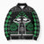 Alien Christmas Bomber Puffer Jacket Xmas Holiday Patterns - Wonder Print Shop