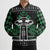 Alien Christmas Bomber Puffer Jacket Xmas Holiday Patterns - Wonder Print Shop