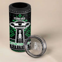 Alien Christmas 4 in 1 Can Cooler Tumbler Xmas Holiday Patterns - Wonder Print Shop