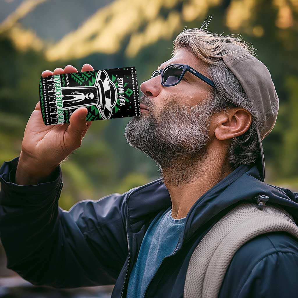 Alien Christmas 4 in 1 Can Cooler Tumbler Xmas Holiday Patterns - Wonder Print Shop