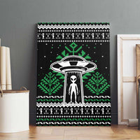Alien Christmas Canvas Wall Art Xmas Holiday Patterns - Wonder Print Shop