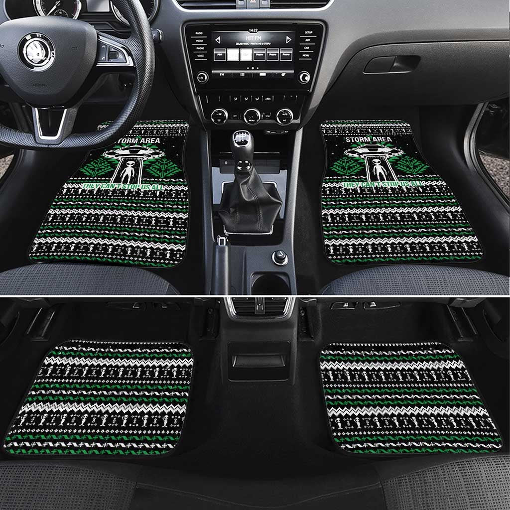Alien Christmas Car Mats Xmas Holiday Patterns - Wonder Print Shop