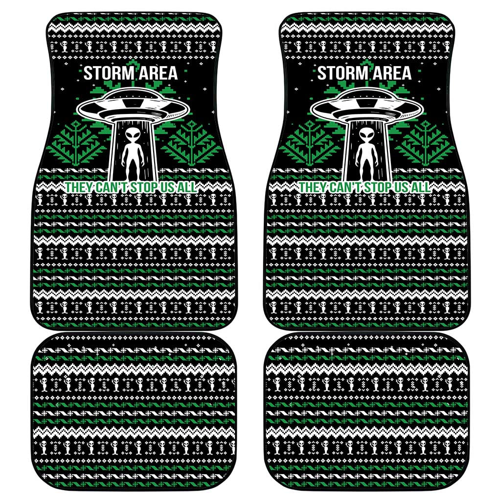 Alien Christmas Car Mats Xmas Holiday Patterns - Wonder Print Shop