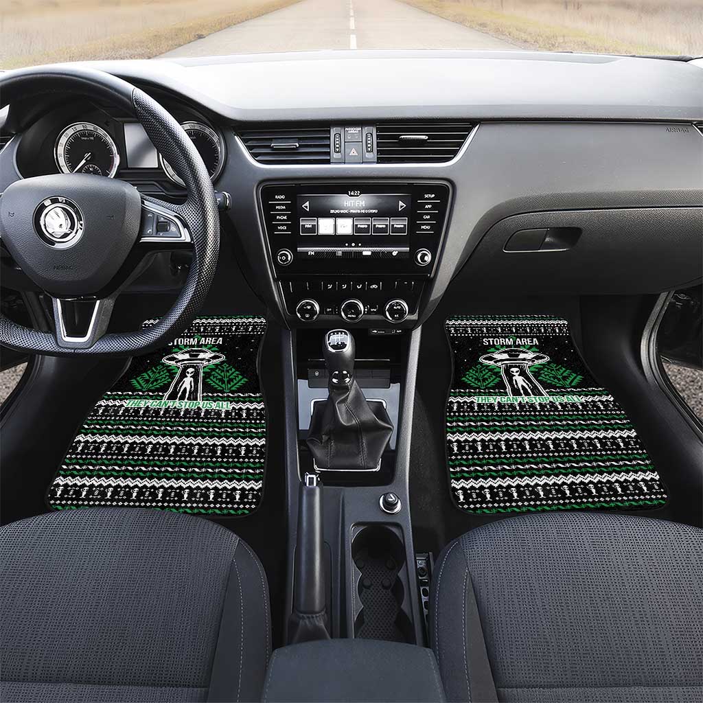 Alien Christmas Car Mats Xmas Holiday Patterns - Wonder Print Shop