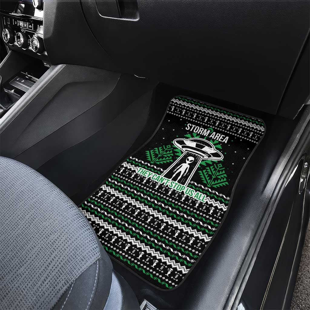 Alien Christmas Car Mats Xmas Holiday Patterns - Wonder Print Shop