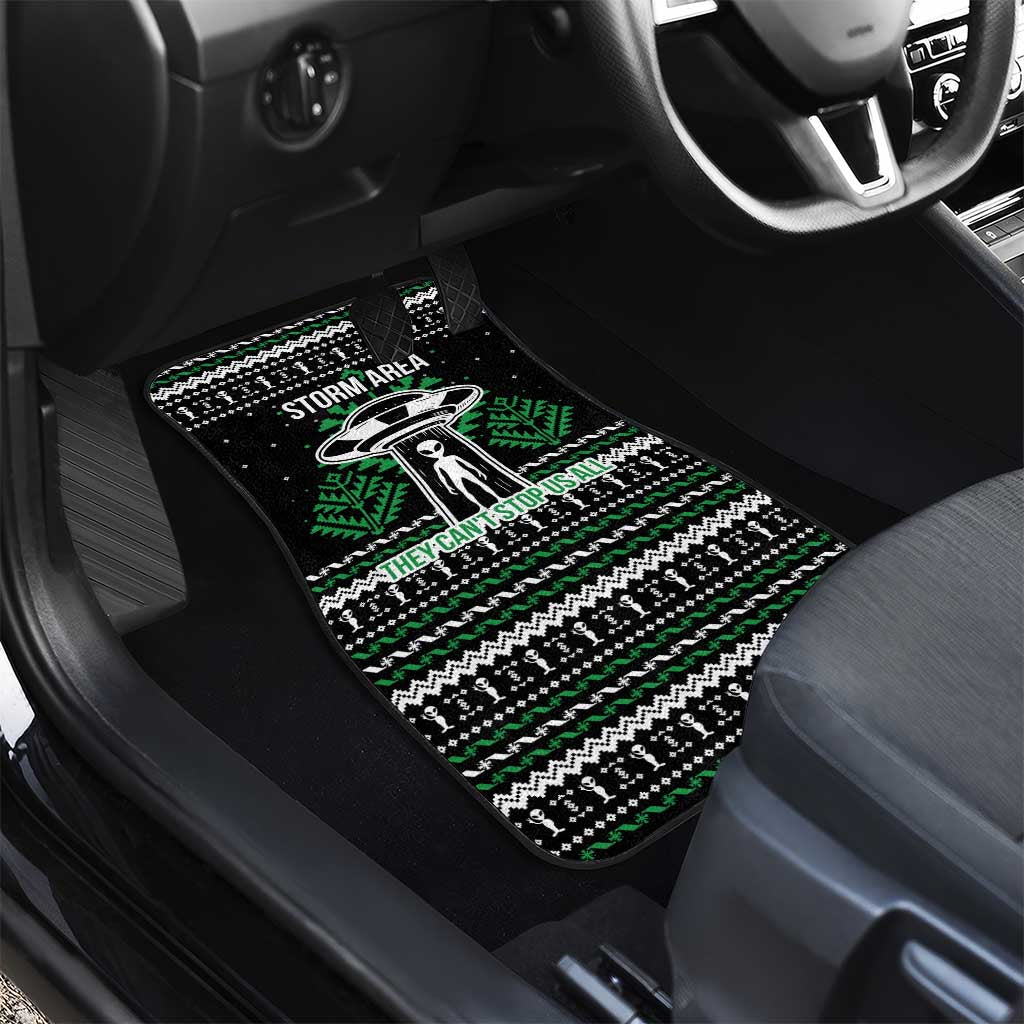 Alien Christmas Car Mats Xmas Holiday Patterns - Wonder Print Shop