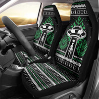 Alien Christmas Car Seat Cover Xmas Holiday Patterns - Wonder Print Shop
