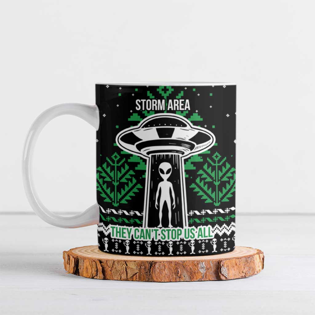 Alien Christmas Ceramic Mug Xmas Holiday Patterns - Wonder Print Shop