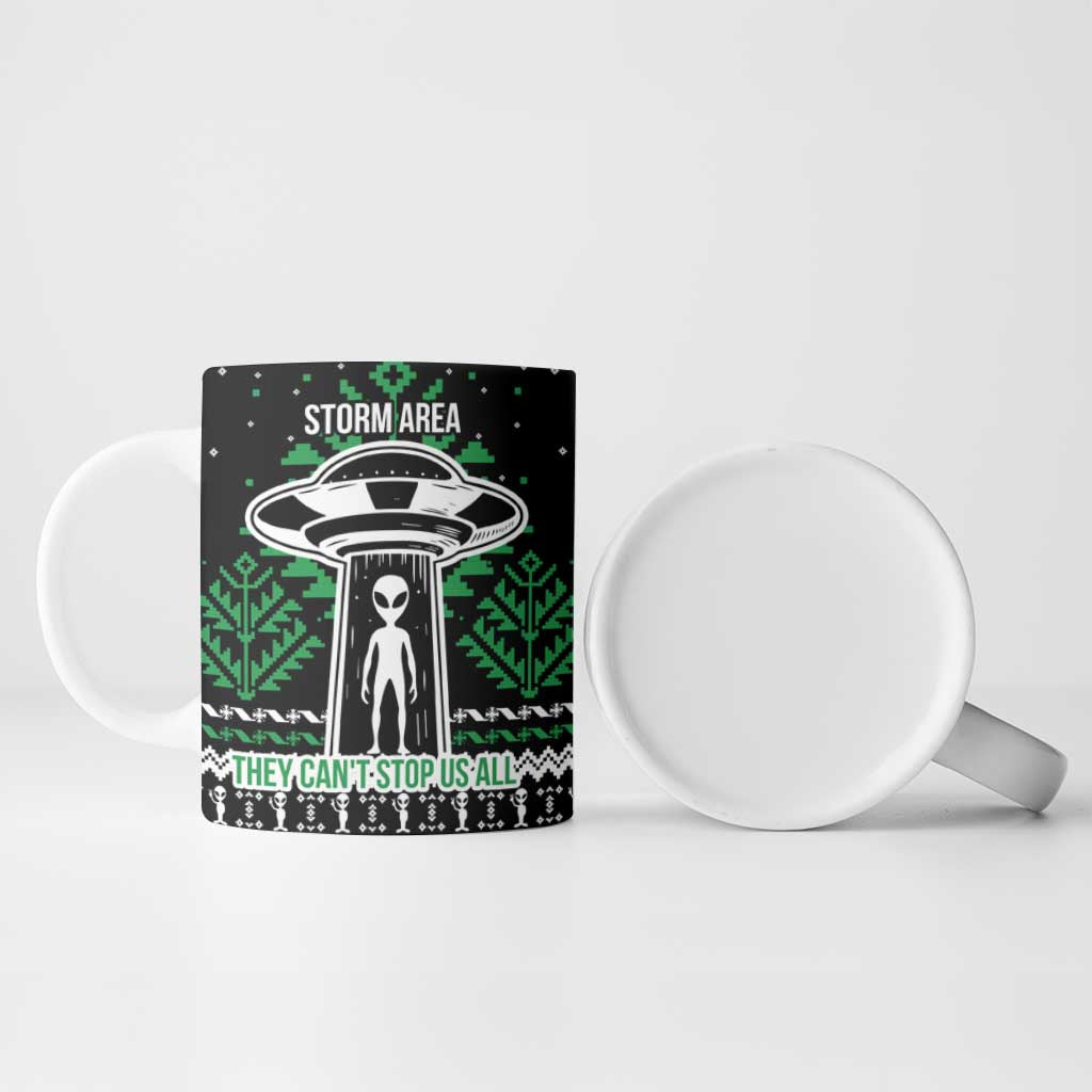 Alien Christmas Ceramic Mug Xmas Holiday Patterns - Wonder Print Shop