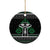 Alien Christmas Ceramic Ornament Xmas Holiday Patterns - Wonder Print Shop
