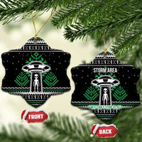 Alien Christmas Ceramic Ornament Xmas Holiday Patterns - Wonder Print Shop