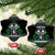 Alien Christmas Ceramic Ornament Xmas Holiday Patterns - Wonder Print Shop