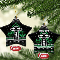 Alien Christmas Ceramic Ornament Xmas Holiday Patterns - Wonder Print Shop