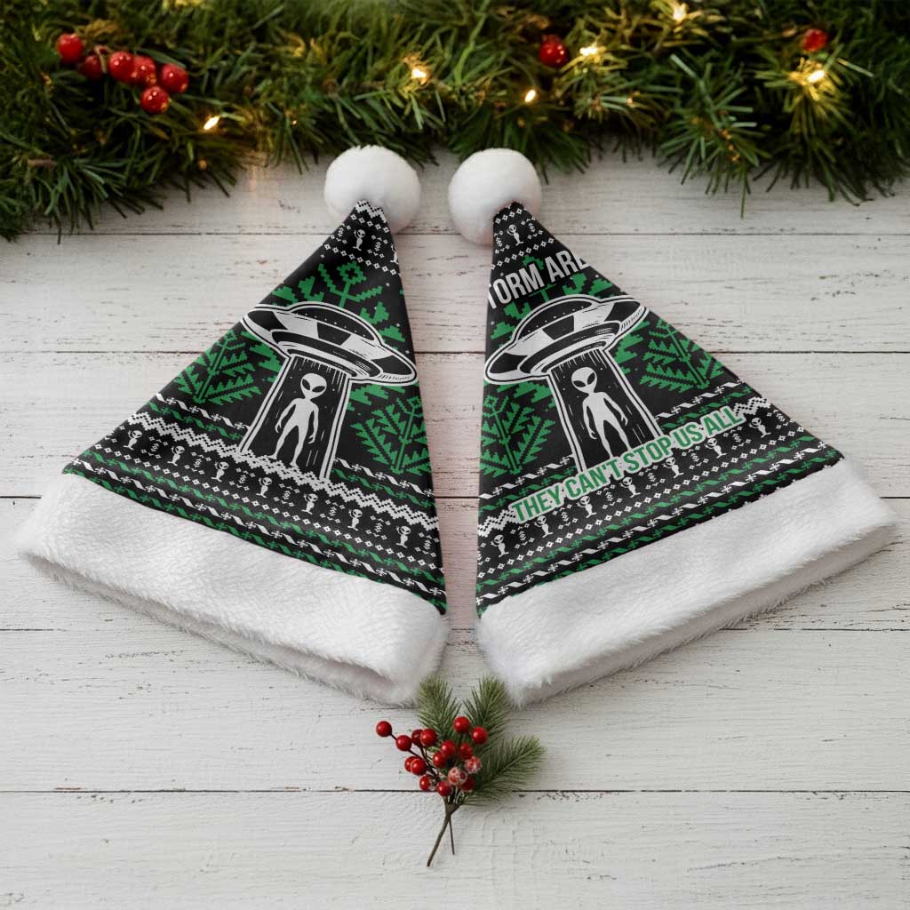 Alien Christmas Santa Hat Xmas Holiday Patterns - Wonder Print Shop