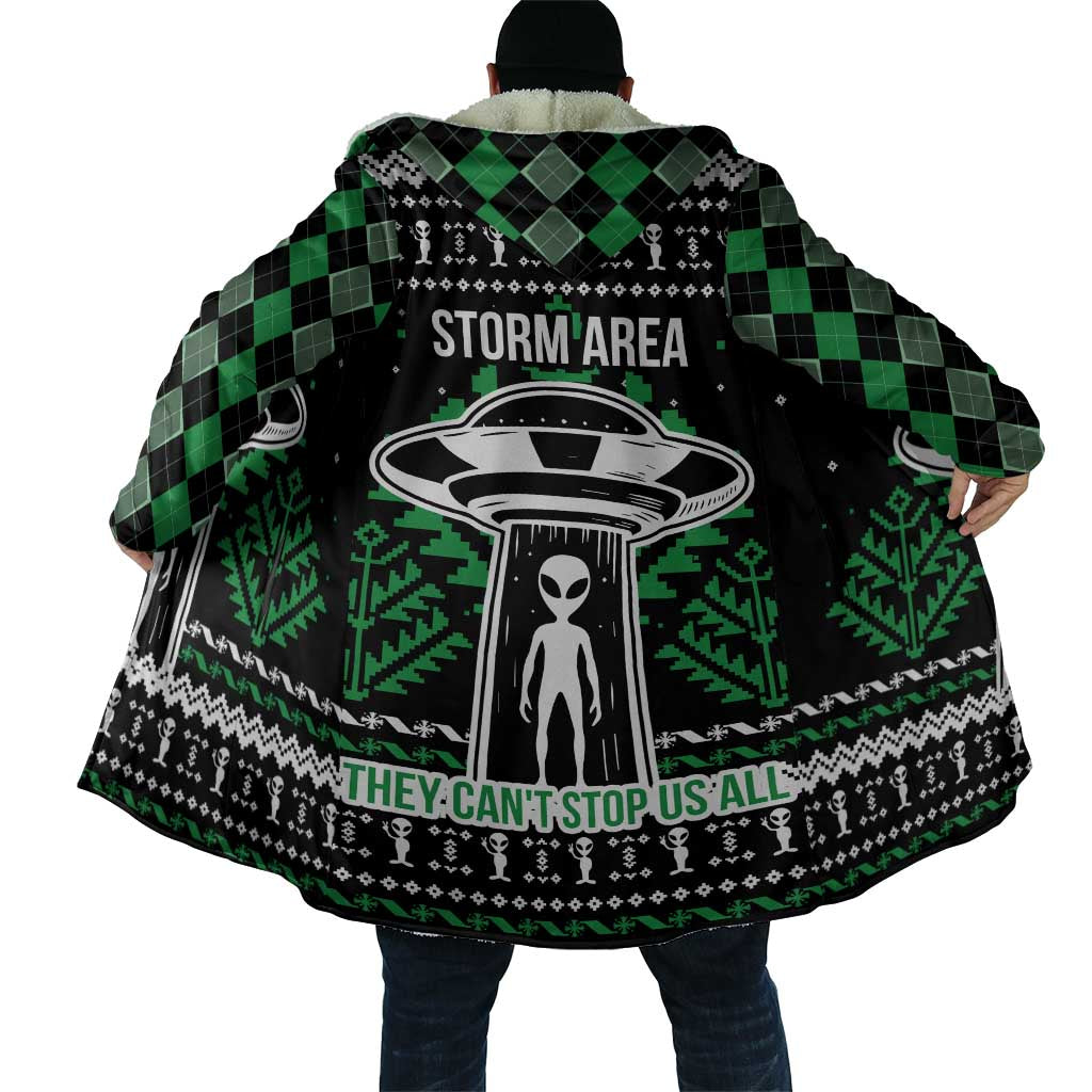 Alien Christmas Cloak Xmas Holiday Patterns - Wonder Print Shop