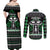 Alien Christmas Couples Matching Off Shoulder Maxi Dress and Long Sleeve Button Shirt Xmas Holiday Patterns - Wonder Print Shop