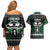 Alien Christmas Couples Matching Off Shoulder Short Dress and Hawaiian Shirt Xmas Holiday Patterns - Wonder Print Shop