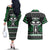 Alien Christmas Couples Matching Off The Shoulder Long Sleeve Dress and Hawaiian Shirt Xmas Holiday Patterns - Wonder Print Shop