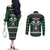 Alien Christmas Couples Matching Off The Shoulder Long Sleeve Dress and Long Sleeve Button Shirt Xmas Holiday Patterns - Wonder Print Shop