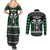 Alien Christmas Couples Matching Summer Maxi Dress and Long Sleeve Button Shirt Xmas Holiday Patterns - Wonder Print Shop