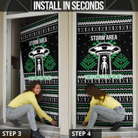 Alien Christmas Door Cover Xmas Holiday Patterns - Wonder Print Shop