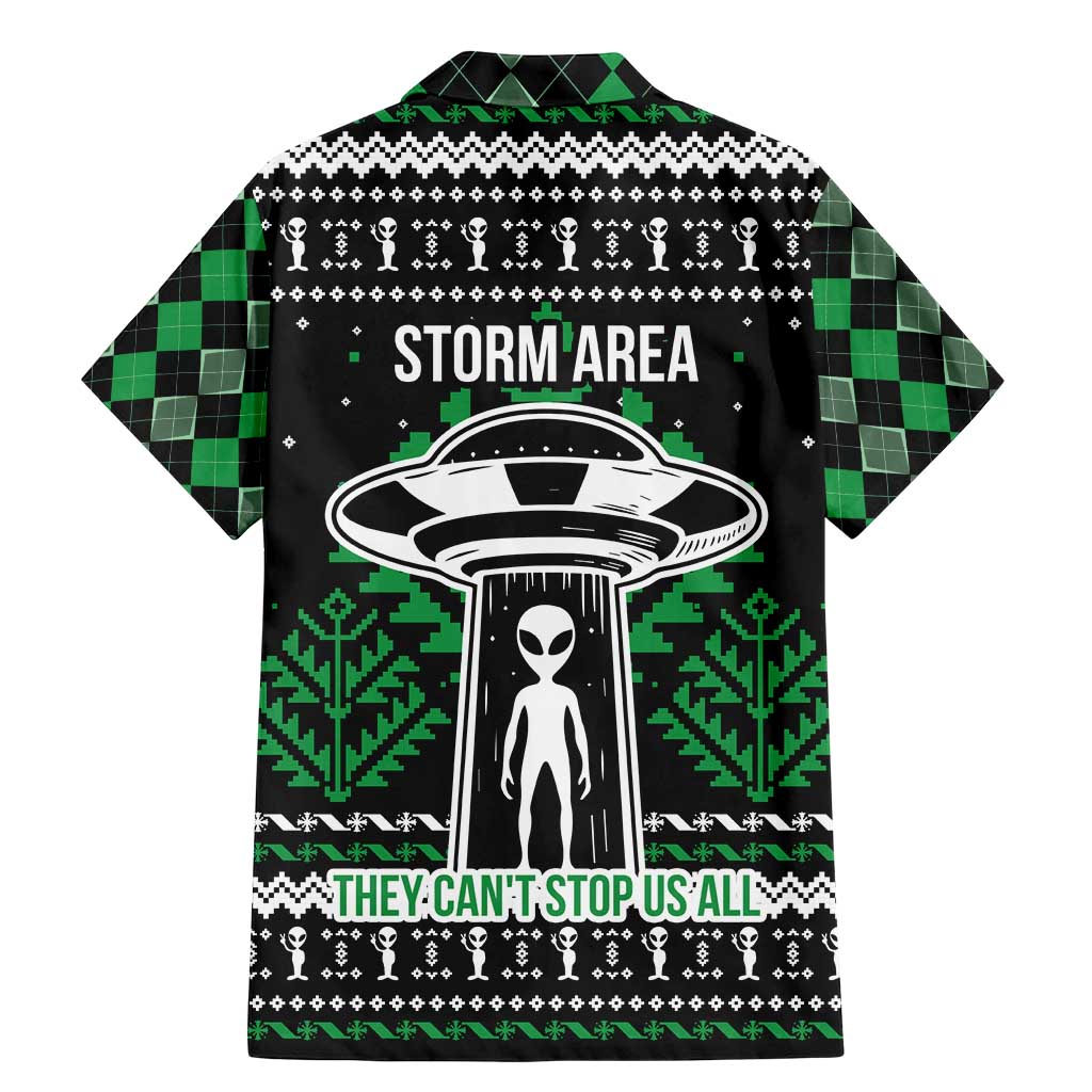 Alien Christmas Family Matching Mermaid Dress and Hawaiian Shirt Xmas Holiday Patterns - Wonder Print Shop