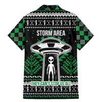 Alien Christmas Family Matching Mermaid Dress and Hawaiian Shirt Xmas Holiday Patterns - Wonder Print Shop