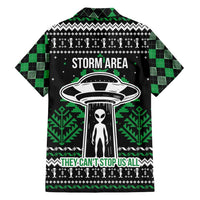 Alien Christmas Family Matching Off Shoulder Maxi Dress and Hawaiian Shirt Xmas Holiday Patterns - Wonder Print Shop