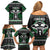 Alien Christmas Family Matching Off Shoulder Short Dress and Hawaiian Shirt Xmas Holiday Patterns - Wonder Print Shop