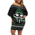 Alien Christmas Family Matching Off Shoulder Short Dress and Hawaiian Shirt Xmas Holiday Patterns - Wonder Print Shop