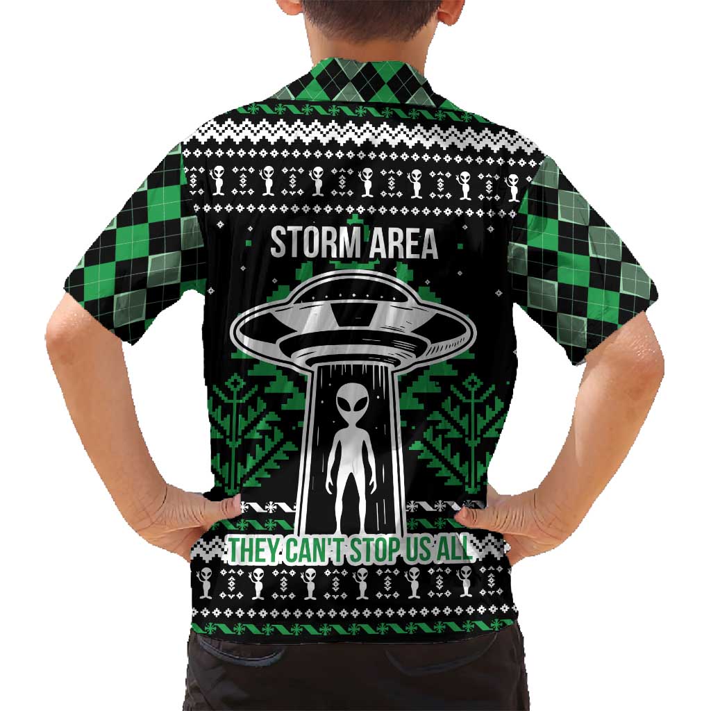 Alien Christmas Family Matching Puletasi and Hawaiian Shirt Xmas Holiday Patterns - Wonder Print Shop