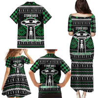 Alien Christmas Family Matching Puletasi and Hawaiian Shirt Xmas Holiday Patterns - Wonder Print Shop