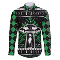 Alien Christmas Family Matching Puletasi and Hawaiian Shirt Xmas Holiday Patterns - Wonder Print Shop