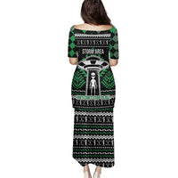 Alien Christmas Family Matching Puletasi and Hawaiian Shirt Xmas Holiday Patterns - Wonder Print Shop