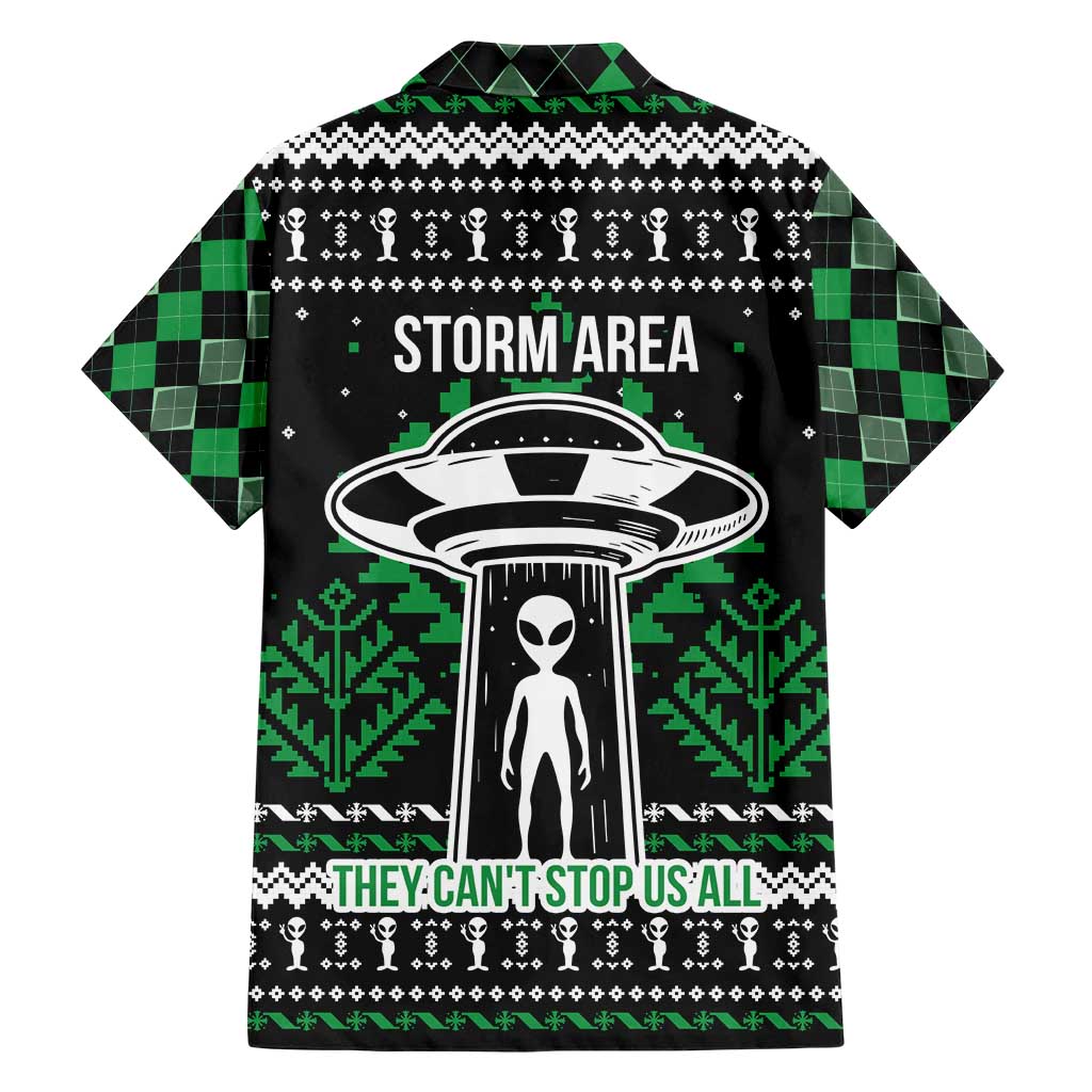 Alien Christmas Family Matching Short Sleeve Bodycon Dress and Hawaiian Shirt Xmas Holiday Patterns - Wonder Print Shop