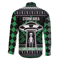 Alien Christmas Family Matching Short Sleeve Bodycon Dress and Hawaiian Shirt Xmas Holiday Patterns - Wonder Print Shop