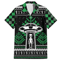 Alien Christmas Family Matching Summer Maxi Dress and Hawaiian Shirt Xmas Holiday Patterns - Wonder Print Shop