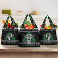 Alien Christmas Grocery Bag Xmas Holiday Patterns - Wonder Print Shop