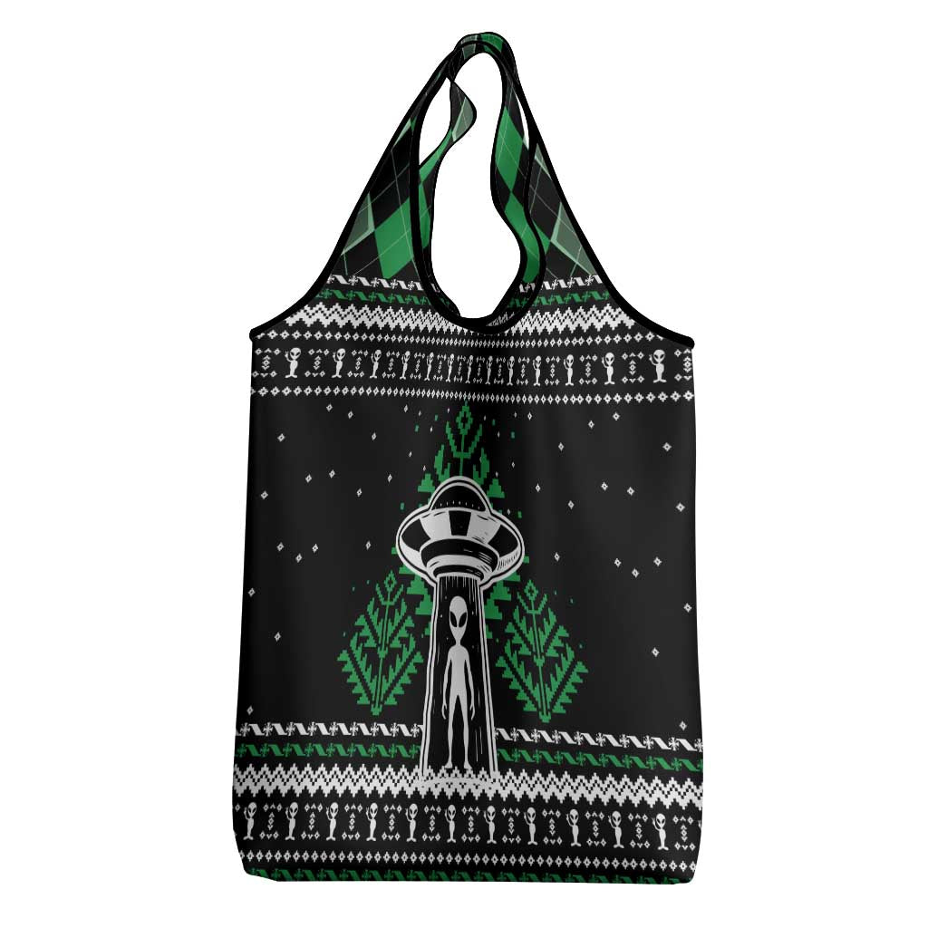Alien Christmas Grocery Bag Xmas Holiday Patterns - Wonder Print Shop